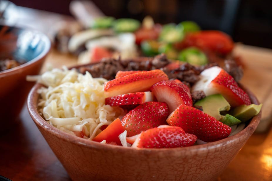 Strawberry Avocado Salad.